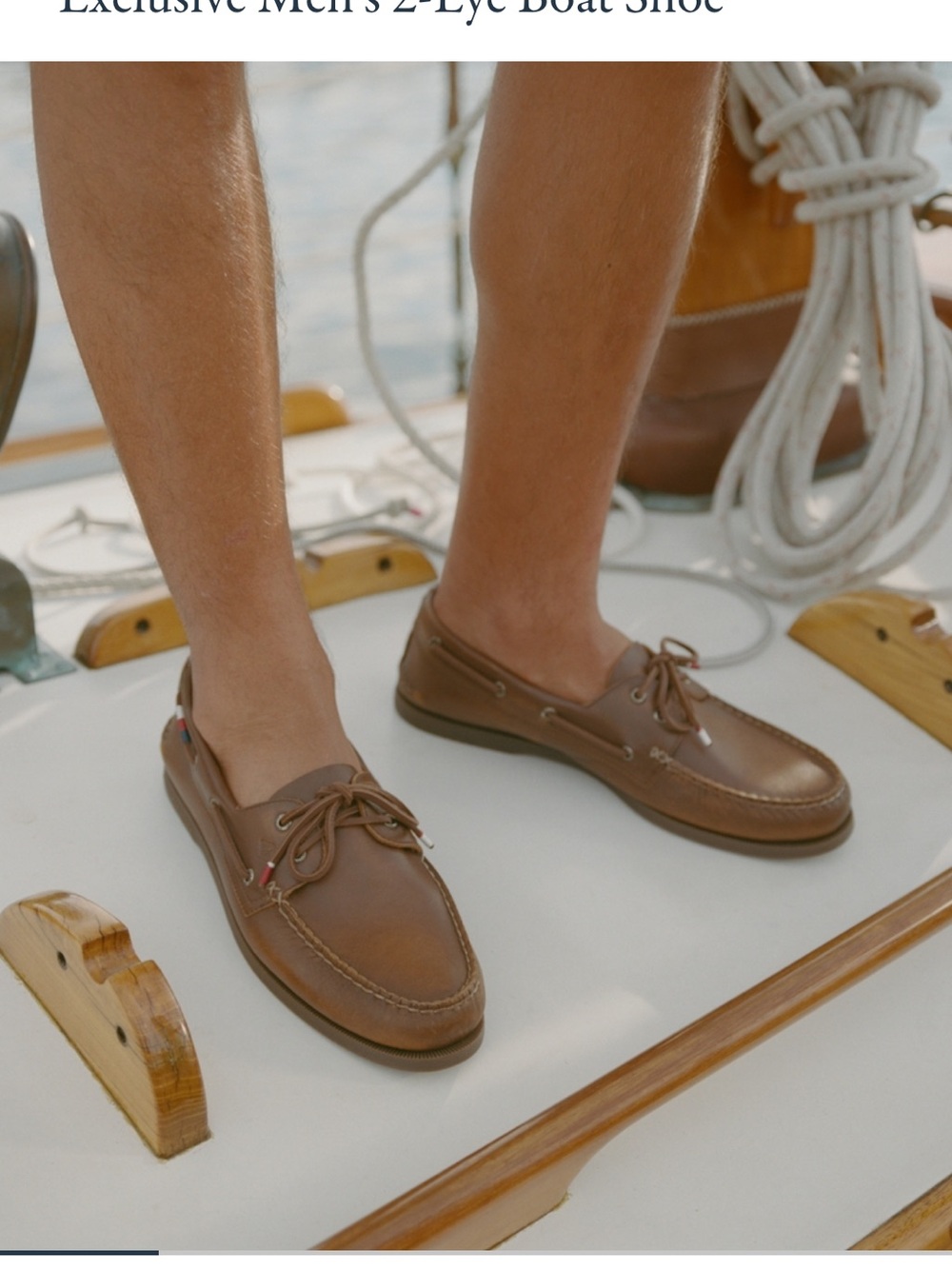 Sperry Authentic Original A&F Exclusive Brown Leather 2-Eye Classic Boat Shoes
